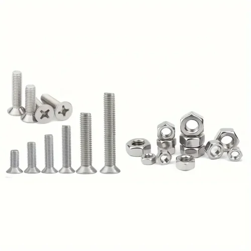 40pcs Stainless Steel Bolt and Nut Assortment Set