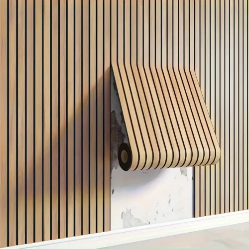 3D Wooden Wall Panel – Self-Adhesive Vinyl