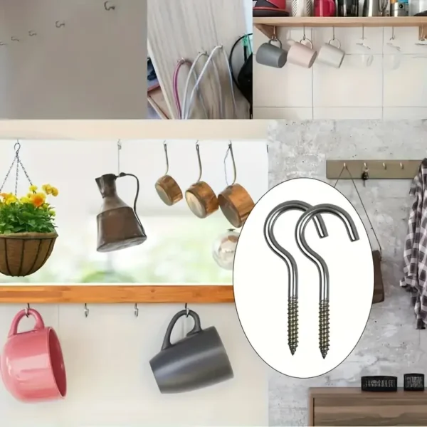 f862cab3-6987-41eb-b4fd-92e3a723668d Sleek Metal Screw Hooks